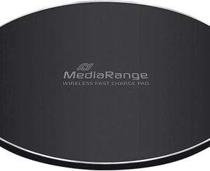 Carregador s/ Fios p/ Smartphones Compativel c/ Carga Rapida Qi (Preto) - MEDIARANGE