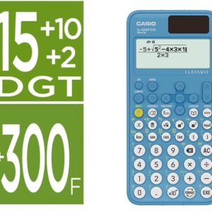 Calculadora Fx-85Spx Ii Classwiz Cientifica 15+10+2 Digitos 16 Mb Flash Rom Com Capa Azul - CASIO