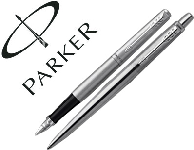 Conjunto Duo Jotter Aço Ct Esferografica + Caneta - PARKER