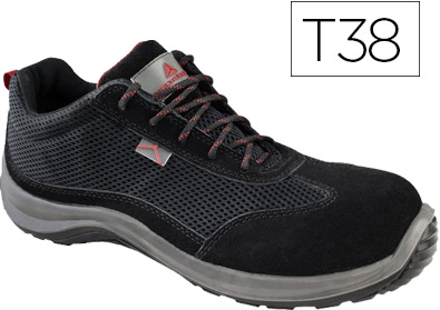 Sapatos De Seguranca Deltaplus De Pele Preto Formato 38 - DELTAPLUS