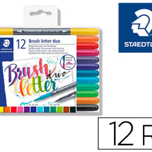 Marcador 3004 Dupla Ponta Para Hand Lettering Estojo De 12 Unidades Cores Sortidas - STAEDTLER