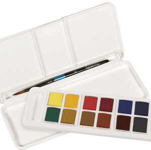 Aguarela Aquafine c/ Pincel e Caixa De 12 Cores Sortidas - DALER ROWNEY