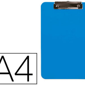 Porta Notas Q-Connect Plastico Din A4 Celeste 2,5Mm - Q-CONNECT