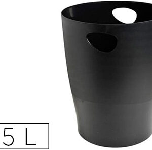 Cesto De Papeis Exacompta Em Plastico Ecoblack Preta 15 Litros - EXACOMPTA