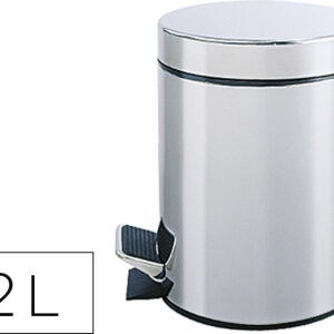 Cesto De Papeis Q-Connect Com Pedal Cromado 25X38Cm Capacidade 12 Litros - Q-CONNECT