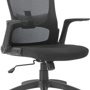 Cadeira De Escritorio Base Metal Regulavel Em Altura Tecido P - Q-CONNECT