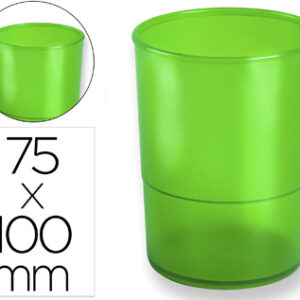 Porta Lapis Q-Connect Plastico Verde Translucido - Q-CONNECT
