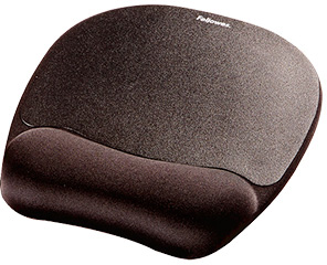 Tapete Para Rato Com Apoio De Mao De Espuma Memory Foam Preto 230X196X20 Mm - FELLOWES