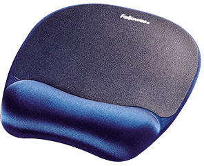 Tapete Para Rato Com Apoio De Mao De Espuma Memory Foam Azul 230X196X20 Mm - FELLOWES
