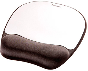Tapete Para Rato Com Apoio De Mao De Espuma Memory Foam Prata 230X196X20 Mm - FELLOWES