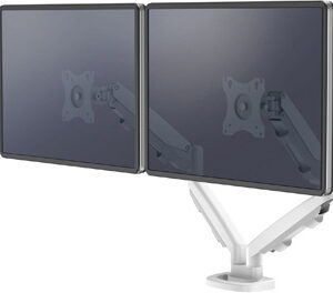 Braço Para Monitor Serie Eppa Ajustavel Altura 2 Visores Vesa Ate 10 Kg Branco - FELLOWES
