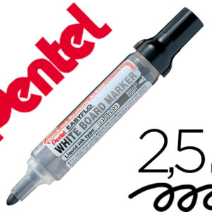 Marcador Para Quadro Branco Easyflo Recarregavel (Preto) - PENTEL