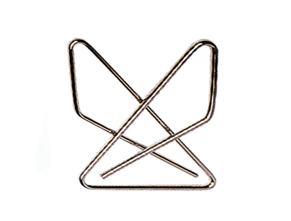 Clips Borboleta Niquelados - Caixa de 50 - Pequena