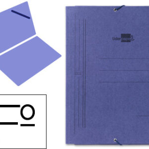 Pasta De Elasticos Folio Simples Azul