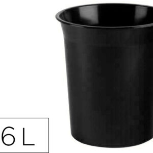 Cesto De Plastico Antimicrobiana Sanitized Plastico Preto 16 Litros 290X310 Mm - ARQUIVO 2000