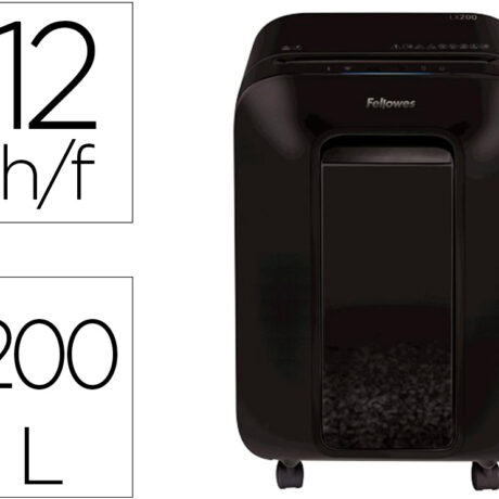 Destruidora De Documentos Lx-200 Capacidade De Corte 12 F Seguranca P4 - FELLOWES