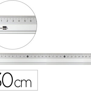 Regua 30 Cm Aluminio Cor Metalico