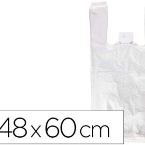 Bolsa Reciclada 70% Branca 50 Mc 48X60 Cm Apta Legislacao De Bolsas 2021