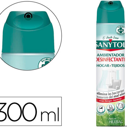 Ambientador Desimfectante Para Casa E Tecidos Spray Frasco De 300ml - SANYTOL