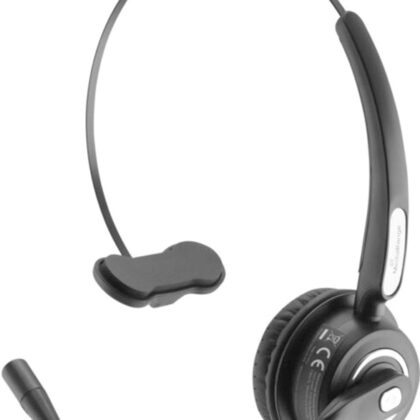 Auricular Monaural Diadema s/ Fios Bluetooth c/ Microfone - MEDIARANGE