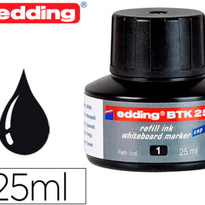 Tinta Marcador Edding Quadro Branco Btk-25 Cor Preto Frasco De 25 Ml - EDDING