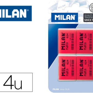 Borracha Milan Nata 624 Blister De 4 Unidades - MILAN