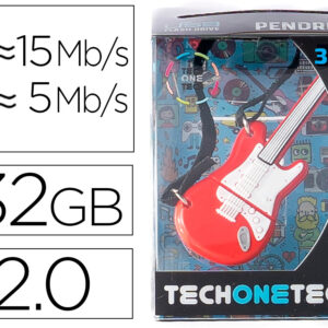 Pen Drive Usb Guitarra Vermelha One 32GB - TECH ON TECH