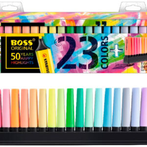 Marcador Stabilo Boss Fluorescente 70 Deskset Estojo De 23 Unidades Cores Sortidas - STABILO