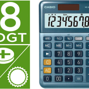 Calculadora MS-80E Secret?ria 8 Digitos TX +/- Tecla Duplo Zero (Azul) - CASIO