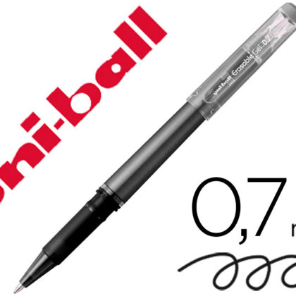 Marcador Uni-Ball Roller Uf-222 Tinta Gel Apagavel 0,7 Mm Preto - UNIBALL