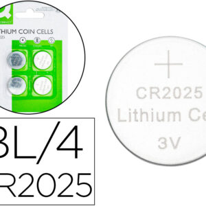 Blister 4x Pilhas Lithium 3V CR2025 - Q-CONNECT