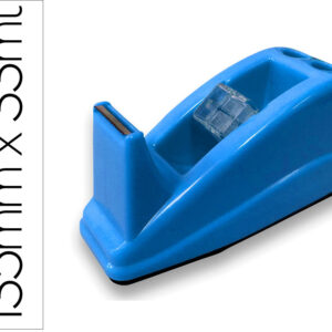 Desenrolador Secretaria Q-Connect Plastico Para Fitas De 33 Mt Cor Azul 135X58X60 Mm - Q-CONNECT
