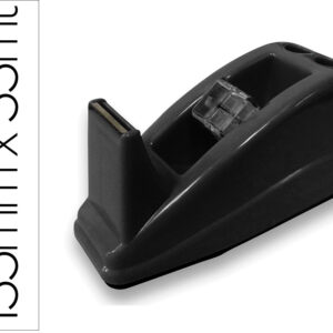 Desenrolador Secretaria Q-Connect Plastico Para Fitas De 33 Mt Cor Preto 135X58X60 Mm - Q-CONNECT