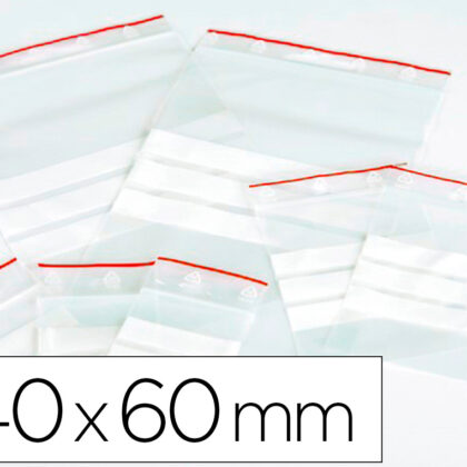 Bolsa Plastico Auto Selada Q-Connect 40X60 Mm Pack De 100 Unidades - Q-CONNECT
