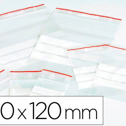 Bolsa Plastico Auto Selada Q-Connect 80X120 Mm Pack De 100 Unidades - Q-CONNECT