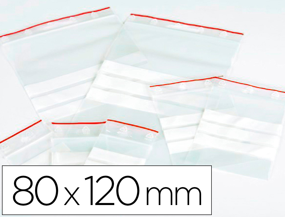 Bolsa Plastico Auto Selada Q-Connect 80X120 Mm Pack De 100 Unidades - Q-CONNECT