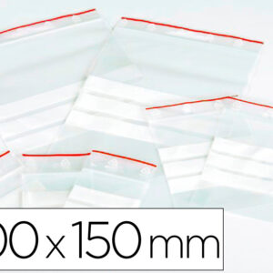 Bolsa Plastico Auto Selada Q-Connect 100X150 Mm Pack De 100 Unidades - Q-CONNECT