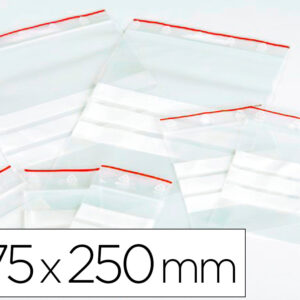 Bolsa Plastico Auto Selada Q-Connect 175X250 Mm Pack De 100 Unidades - Q-CONNECT
