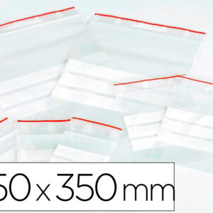 Bolsa Plastico Auto Selada Q-Connect 250X350 Mm Pack De 100 Unidades - Q-CONNECT