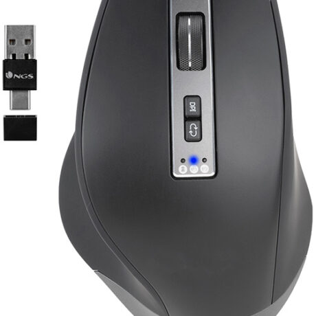 Rato Blur Óptico 800/1600/3200 Dpi s/ Fios Multimode 6 Botoes Recetor Usb-A + Usb-C 2,4 Ghz - NGS