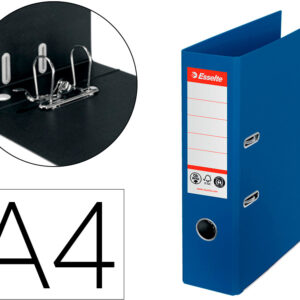 Pasta De Arquivo De Alavanca N1 Co2 Neutral Din A4 Cartao Forrado Lombada 75 Mm Azul Vivo - ESSELTE