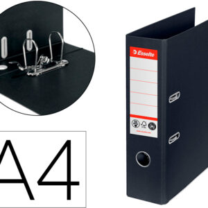 Pasta Arquivo de Alavanca Nº1 Co2 Neutral Din A4 Cartao Forrado Lombada 75 Mm Preto - ESSELTE