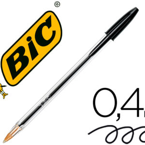 Esferografica Bic Cristal Medium Preto Bolsa De 5 Unidades