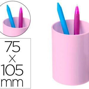 Porta Lapis Ecogreen Plastico 100% Reciclado E Reciclavel Cor Rosa Pastel - ARQUIVO 2000