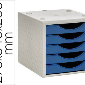 Bloco Classificador De Gavetas (Azul Opaco) - Q-CONNECT