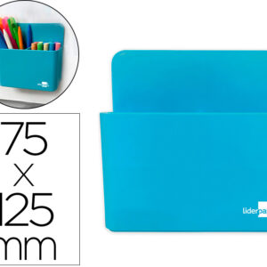 Porta Lapis Plastico Magnetico Cor Azul 125X75X40 Mm