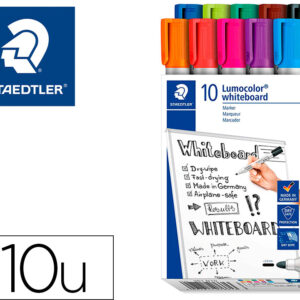 Marcador Lumocolor 351 Para Quadro Branco Ponta Redonda 2 Mm Estojo De 10 Unidades - STAEDTLER