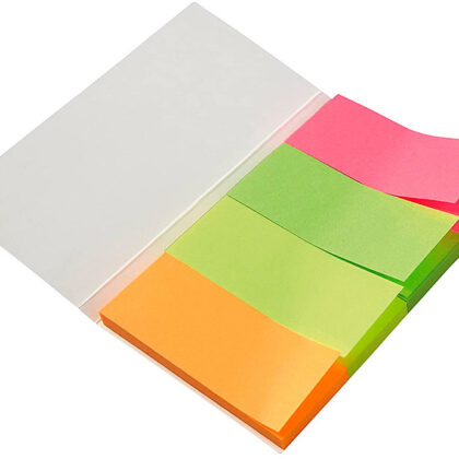 Bandas Separadoras 20X50 Mm Fluorescente Pack De 4 Com 20 Folhas