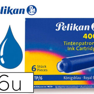 Recarga Caneta Pelikan 4001 Azul Real-Caixa 6 Unidades