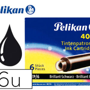 Recarga Caneta Pelikan 4001 Preto-Caixa 6 Unidades
